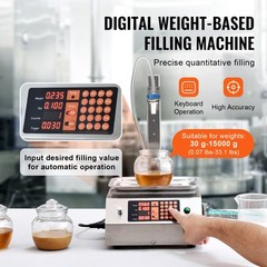 VEVOR Automatic Liquid Filling Machine Digital Control Bottle Filler 30-15000 g