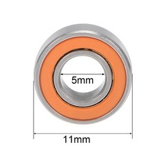 SMR115C-2OS Hybrid Ceramic Ball Bearing 5x11x4mm ABEC-7 Bearing Stainless Steel
