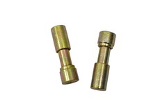 Lot of 2 Rexnord 10486804 Utility Barrel Lock #6 Gold Lock w/End Cap, 93180124