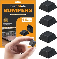 Rubber Feet for Electronics-Adhesive Rubber Feet 16PCS, Black Rubber Bumpers Sel
