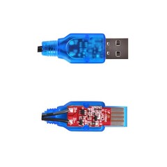 SAMLOO 2 Pack 3.7V Lipo Battery USB Charger Cable SM-2P Port Cable for 3.7V RC B