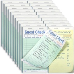 Server Guest Check Book Set – 1000 Sheets, 2 Part Carbonless