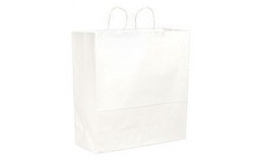 RJ Schinner Co Shopping Bag Duro Cargo White Virgin Paper (200/BX)