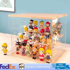 Stylish Wood & Acrylic Display Shelf for Organizing Small Items
