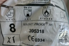 NEW MAPA Professional Kronit-Proof 395 Chemical Nitrile Cut Work Gloves Size 8
