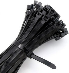 1000PCS Nylon Universal Cable Heavy Duty Tie Buckle Self Locking Zip Ties Holder