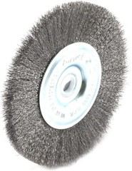 Forney 72743 Wire Wheel Brush, Fine Crimped with 1/2-Inch and 5/8-Inch Arbor,