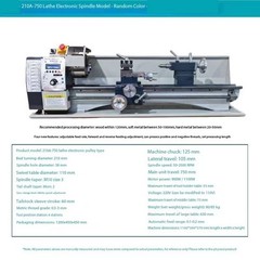 WM210V Lathe High-Precision Imported Compact Lathe Multi-Functional Lathe