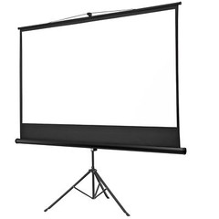 Projector Screen w/Stand 84 Inch Indoor Outdoor 16:9 HD Projection Screen Black