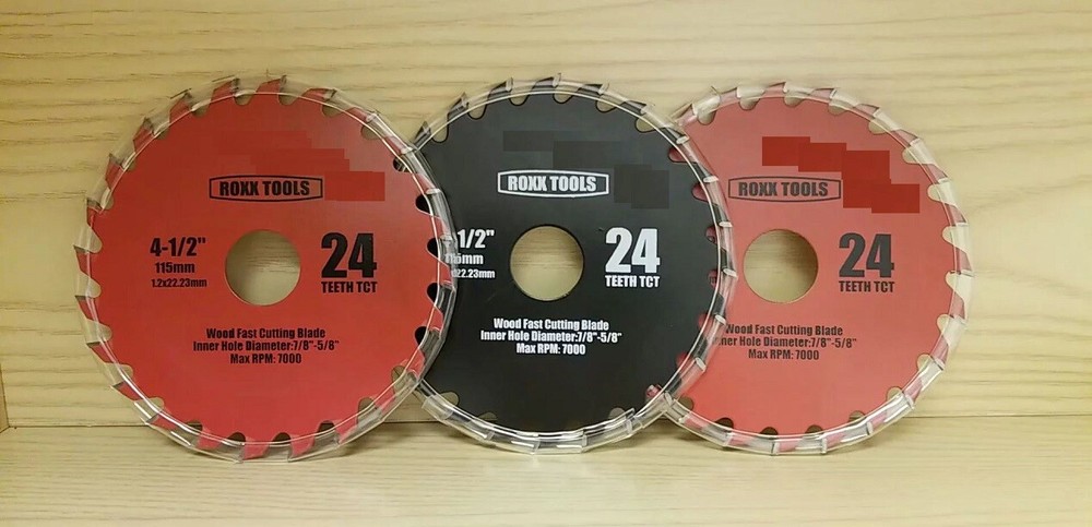 4-1/2″ 24 T Carbide Wood Cutting Circular Saw Blade – (4 Pack)