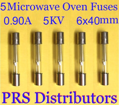 MICROWAVE OVEN High Voltage FUSES 0.90A 5KV 6X40mm 5 pieces USA SELLER