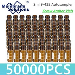 50000x 2ml 9mm HPLC Vials Clear Autosampler Borosilicate Sample Graduation 9-425