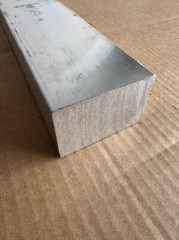 2″ x 3″ Aluminum Flat Bar x 3″ Long, 6061-T6511 Solid Extruded Mill Stock, Bar
