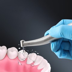 DMXDENT C8F Dental 1:1 Fiber Optic LED Contra Angle Handpiece Low Speed Fit NSK
