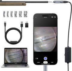 Teslong Rigid Rifle Borescope USB C Gun Bore Scope Cleaning Camera Fits .20 Cali