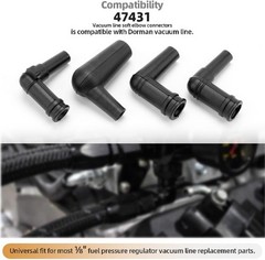 Soft Elbow Vacuum Tubing Connector Kit 1/8″ Compatible with Vacuum Line, Include