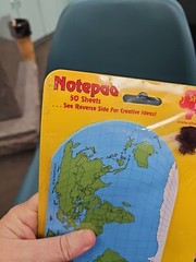 NIP 2002 Notepad Shapes Etc. Octopus & Oval World Earth 50 Sheets Each