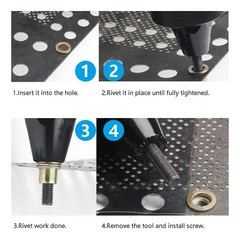 50PCS M12 Rivet Nuts Kit – Carbon Steel Flat Head Nutserts for Automotive, Furni