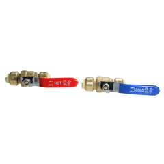 10 PCS. 1/2″ PUSH FIT BALL VALVE HOT AND COLD, LEAD FREE BRASS