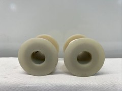 24 AWG Gauge Stranded Hook Up Wire 2 Rolls White 75 ft ea Roll B20