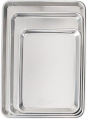 Nordic Ware 3-Pc Baking Sheet Set – USA Made, Aluminum, Warp-Proof