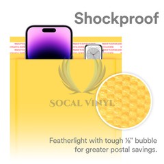 #00 5″x8″ (13cm x 21cm) Yellow Kraft Bubble Mailer Mailing Shipping Envelope Bag