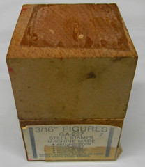 BLUE-POINT 9PC MACHINE MADE 3/16″ FIGURES STEEL STAMPS #GA-237 IN WOODEN BOX USA