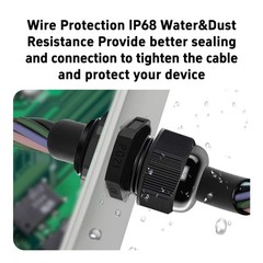 Runseaway 5Pcs PG21 Waterproof IP68 Nylon Cable Gland Connectors, Adjustable …