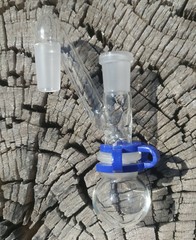14mm Female to 14mm Male Sidecar Glass Drop Down Reclaim Removable XL Jar USA