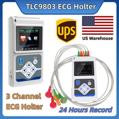 3 Channels ECG Holter 24 Hours Recorder with PC Software Holter TLC9803