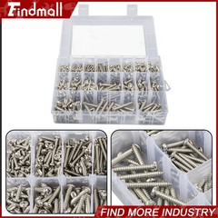 550Pcs 304 Stainless Steel Wood Screws Assortment Kit Phillips #4#6#8#10#12