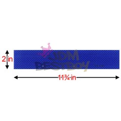 Blue DOT-C2 Conspicuity Reflective Tape Strip 1 Foot Safety Warning Trailer RV