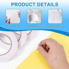 Double Sided Tape 1/2 Inch x 40 Yards – 4 Rolls, Strong Adhesive Double Sided…