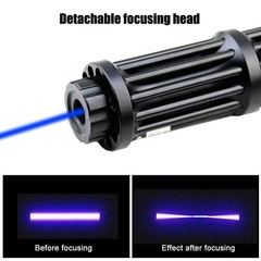 450nm Blue Laser Pointer Pen Visible Beam Light Zoom Focus Lazer New