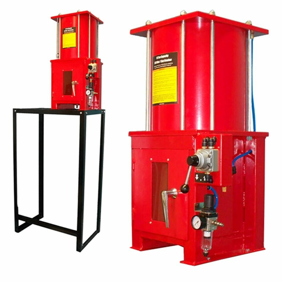 Air Hydraulic 10 Ton Oil Filter Can Crusher Crush Smash With Floor Stand