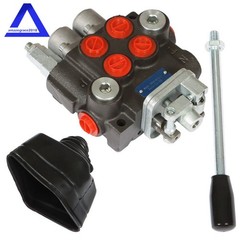 2 Spool 11GPM Hydraulic Control Valve Double Acting Tractor Loader W/Joystick