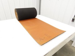 20″W x 25′ Rough Grip Top Rubber Conveyor Belt 2-Ply Black 25′ Length 1/4″Thick