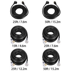 VEVOR 25′-50′ 220V Heavy Duty 10/3 8/3 Welder Extension Cord for MIG TIG Plasma