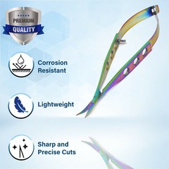 CASTROVIEJO Stitch MicroSurgical Scissors Sharp/Sharp 5.5″Curved Premium Quality