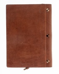 Borlino Italy Customized/Branded Journal for Justice HQ Leather 8.5x6in USED