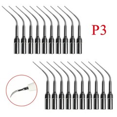 1-100Pcs Dental Ultrasonic Scaler Tips Scaling Endo Perio P3 For EMS Woodpecker