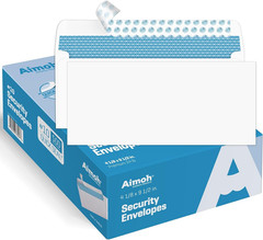 #10 Security Self Seal Envelopes – 500 Qty |No Window, Enveguard, 4⅛ X 9½”, Whit