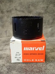 #46 Marvel Armstrong Blum 2-7/8″ Hole Saw, 1-3/4″ Cutting Depth, HSS Tooth Edge