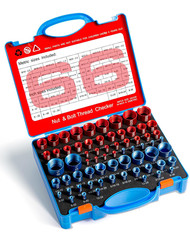 66 Nut and Bolt Thread Checker with Storage Box, Thread Checker Measuring Tool(3