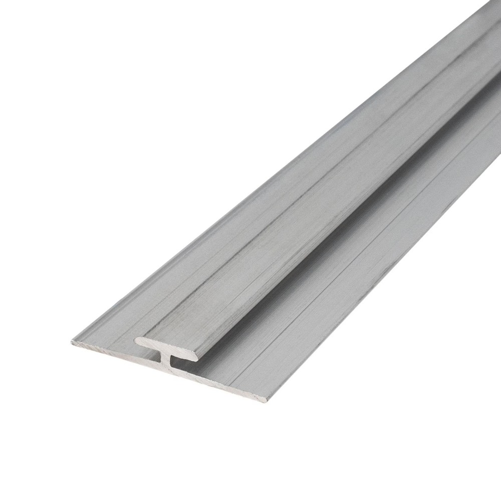 Outwater 1/16in Mill Finish Aluminum Divider Moulding, 12ft Length, Cut to (4)