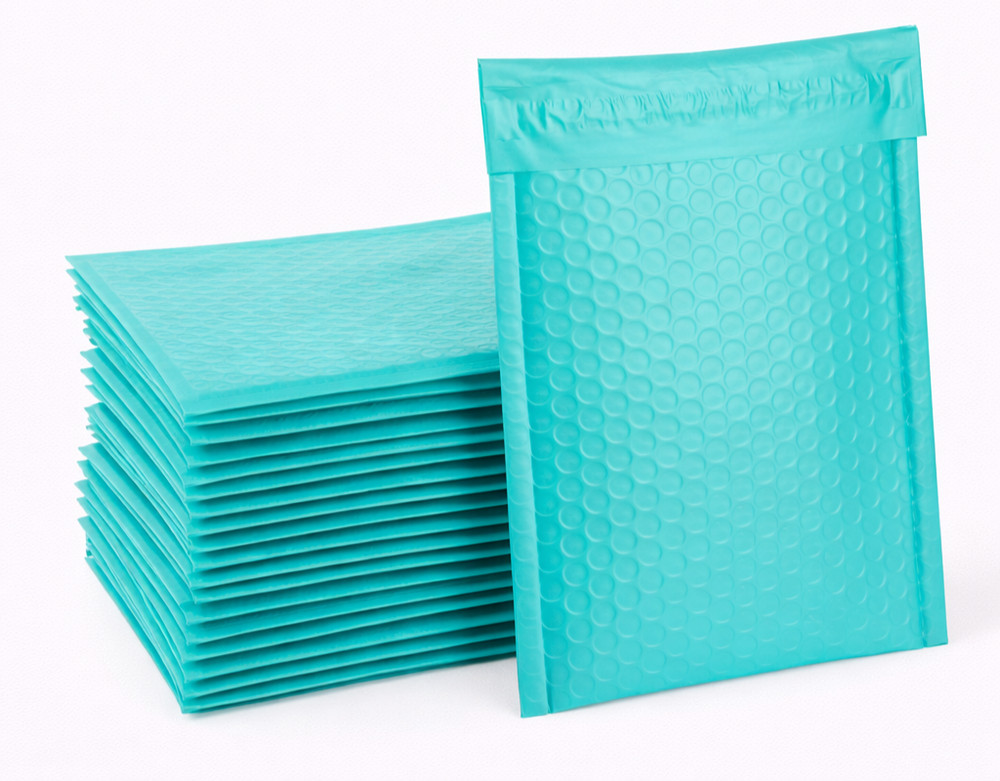 Teal Poly Bubble Mailers 10.5×16 Padded Shipping Envelopes Self Seal Bags