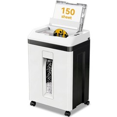 150 Sheet Paper Shredder Heavy Duty Micro Cut P5 60 Min Quiet