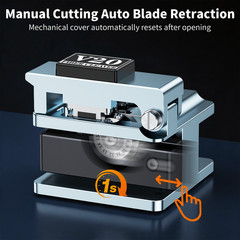 Professional FTTH Fiber Cutter with 16-Step Blade & Auto Return