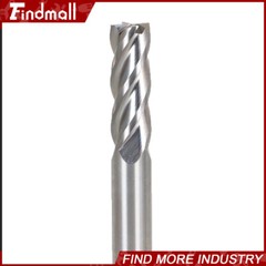 5x 1/4″ 4 Flute 2-1/2″ Overall Length 3/4″ LOC Carbide End Mill- TiALN COATED
