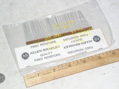 50 NOS AB CARBON COMP RCR07G331JS 330 OHM 1/4W CC RESISTOR MIL MILITARY RCR USA